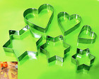 Pack Of 12PC  Heart Shape Star Cookie Cutter Metal Mould Baking Decoration