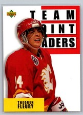 Theoren Fleury 1993-94 Upper Deck Team Leaders HOCKEY #288 Calgary Flames