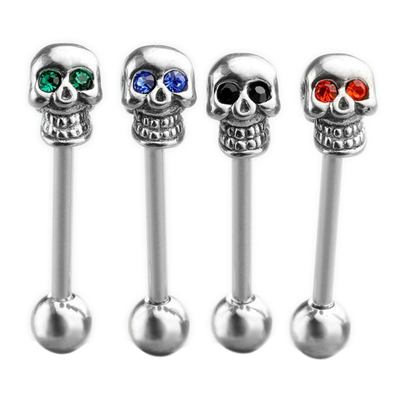 Skull tongue bars sale