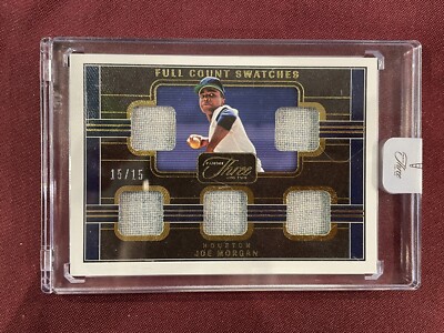 2023 Three & Two Full Count Swatches Relic Black #FCS-JM Joe Morgan /15