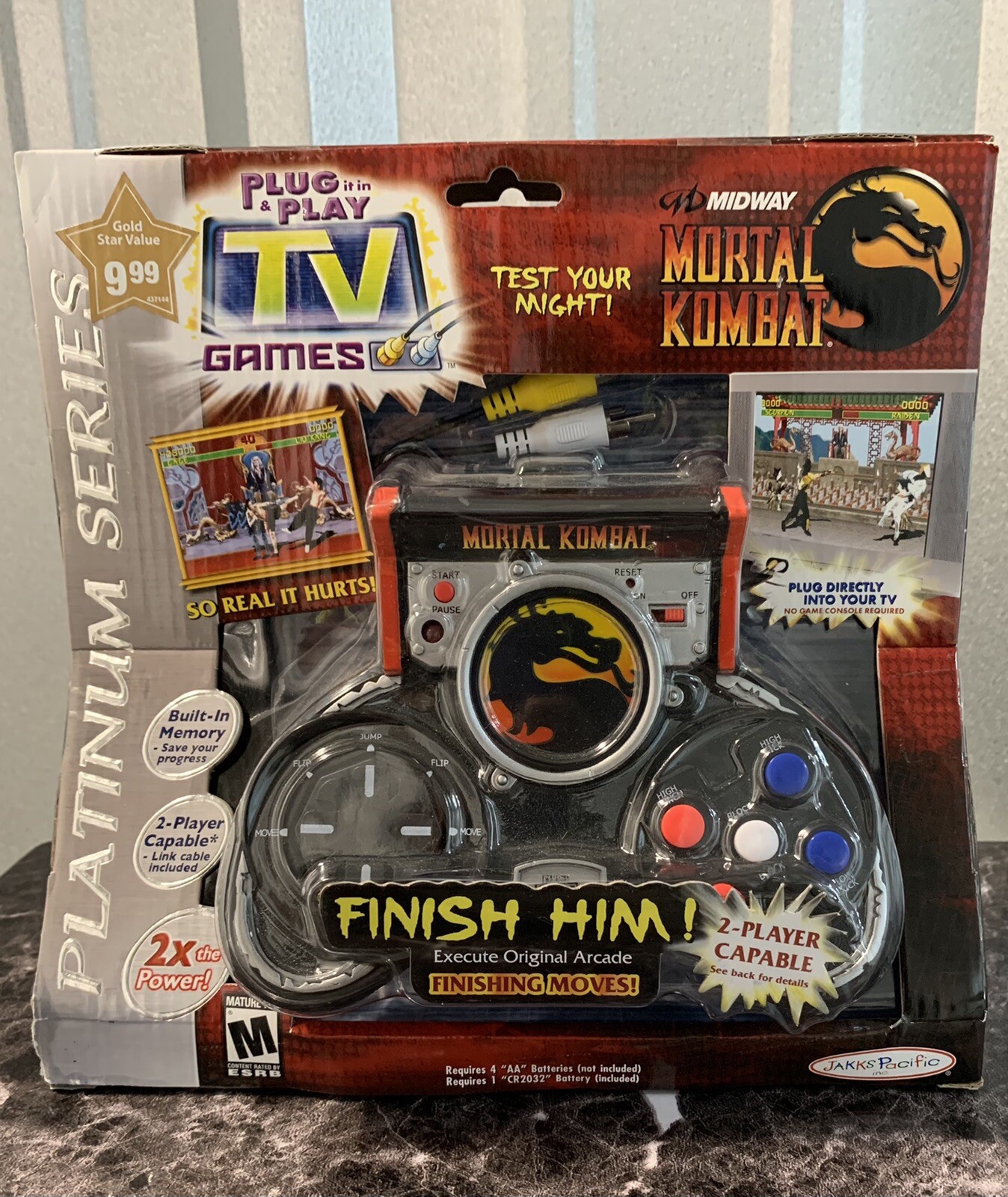 Mortal Kombat TV Games 2004 Plug & Play Platinum Series Jakks Pacific