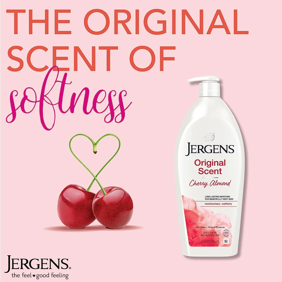 Jergens Original Scent Loción Piel Seca, Hidratante Corporal y Manos 32 Onzas Foto 4 de 4