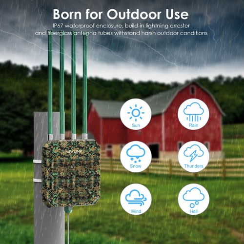 AX3000 Outdoor WiFi6 Extender Long Range Work with Starlink Router Repeater - Picture 36 of 52