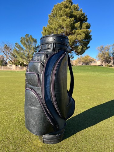 Bolsa de golf Club Glove Cart Staff - Lujo 6 vías negro azul imitación fuerte estilo AFILADO - Imagen 8 de 11