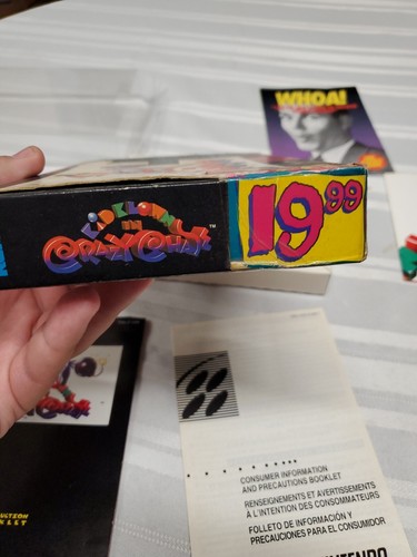 CIB KID KLOWN IN CRAZY CHASE NINTENDO SNES VIDEO GAME COMPLETE BOX W/ PROTECTOR - Picture 6 of 16