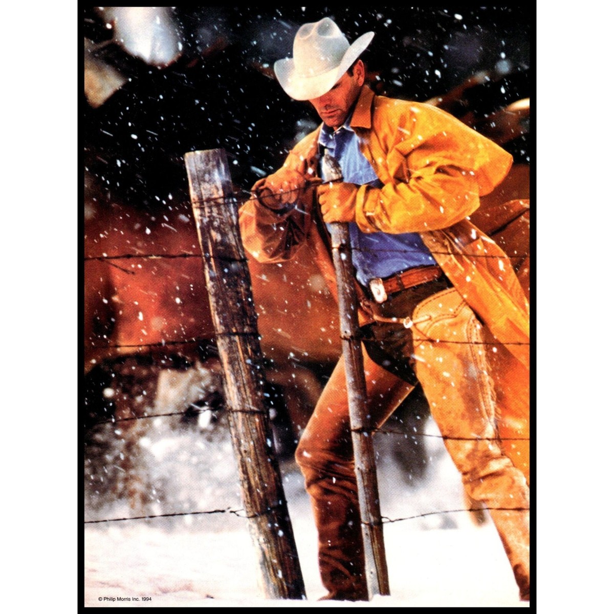 1994 Marlboro Lights Cigarettes 2 Page Vintage Print Ad Mending