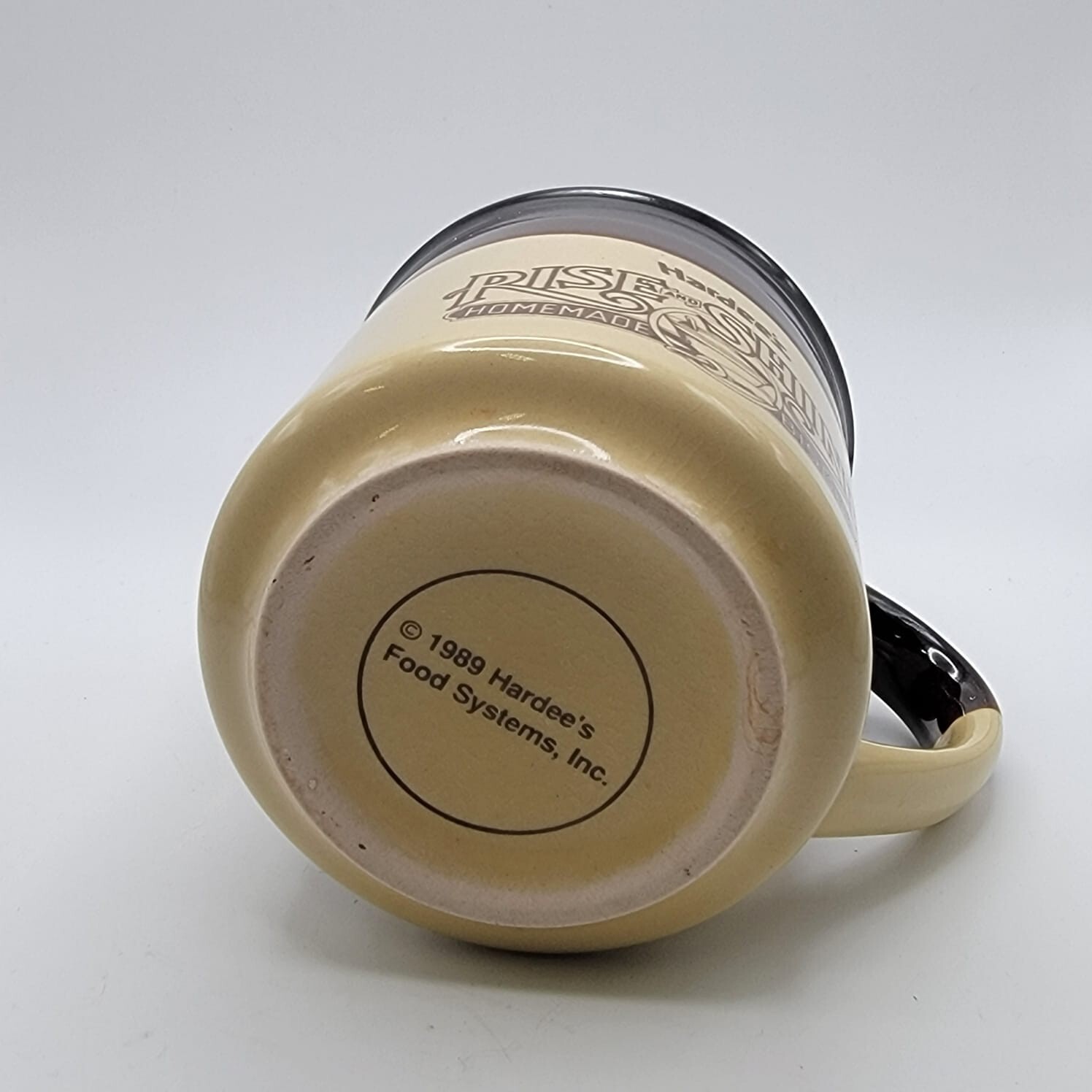 Vintage 1989 Hardees Rise and Shine Homemade Biscuits Coffee Cup Mug