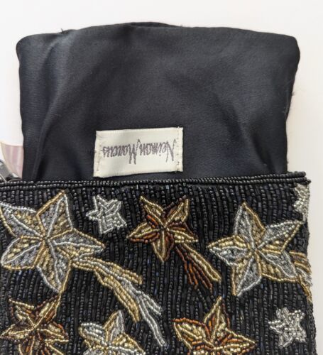 Vintage 70s Beaded Shooting Star Small Clutch Purse With Matching Lipstick Case - Picture 3 of 7