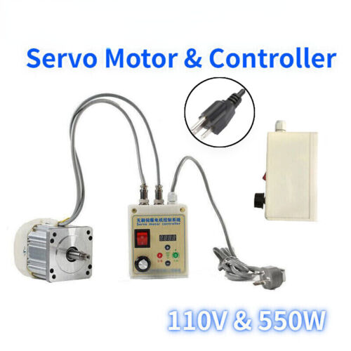 Woodworking Machinery Face Mount Servo Motor & Controller Lathe Driver 110V 550W - Picture 1 of 12