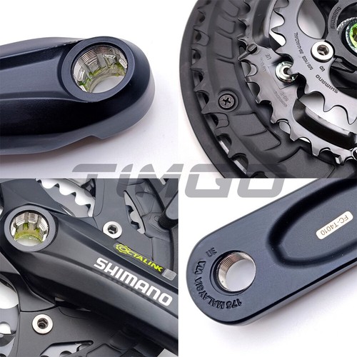 Shimano Alivio FC-T4010 Octalink Crankset MTB Bike 9Speed 48-36-26T 175mm Black - Picture 8 of 12