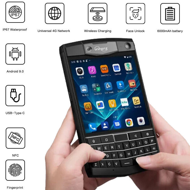 4G LTE Unihertz Titan Rugged QWERTY Smartphone Android 9.0 Waterproof Unlocked 4G LTE Unihertz Titan Rugged QWERTY Smartphone Android 9.0 Waterproof Unlocked