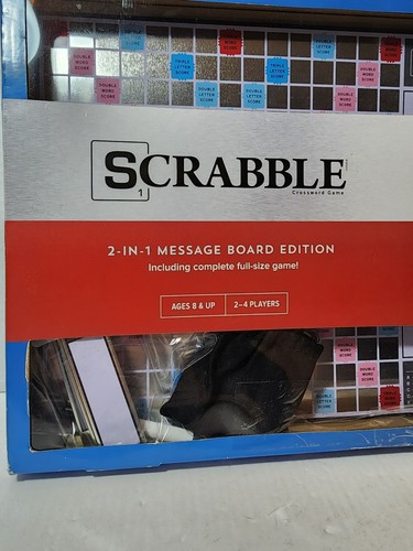 Scrabble 2-In-1 Message Board Edition 2-4 Players Magnetic Wall Hanging READ - Picture 3 of 6