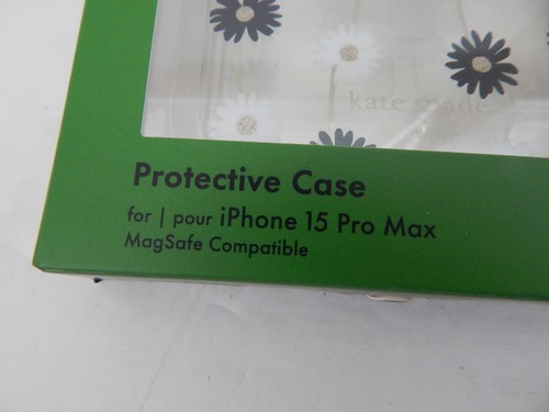Kate Spade Protective Case For iPhone 15 Pro Max Floral/Clear/Glitter - Picture 6 of 7
