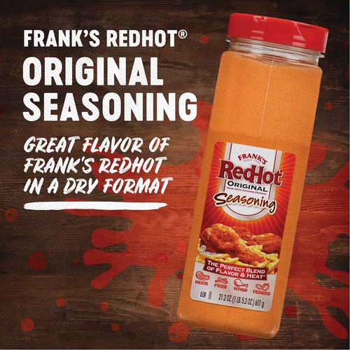 Franks RedHot Original Gewürz 21,2 Unzen - Ein 21,2 Unzen Behälter mit heißen Sa... - Bild 4 von 6