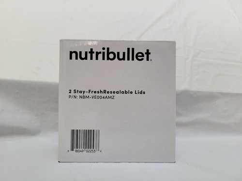 Nutribullet - 2 Stay-Fresh Resealable Lids P/N: NBM-VE004AMZ Gray - Picture 4 of 8
