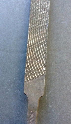 Johnson 6" Half Round Tapered File ?Single Cut Wood Handle Rasp - Picture 4 of 9