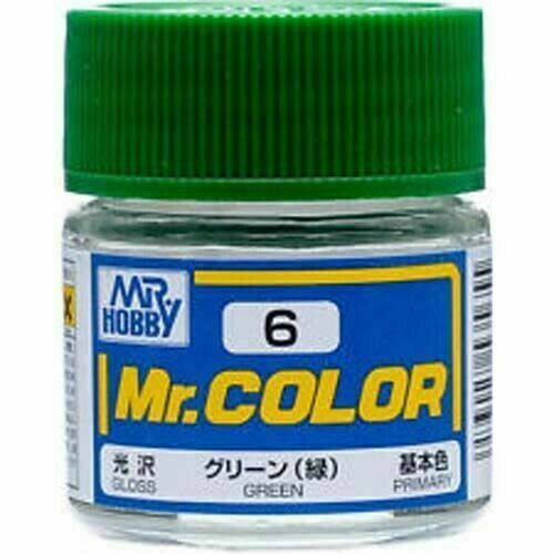 Gunze Sangyo MR HOBBY Mr Color Gloss Green Primary C6 - Picture 1 of 1