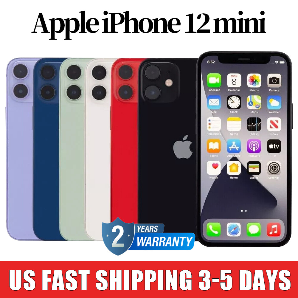 Factory New Sealed Box Apple iPhone 12 Mini 64GB-256GB Unlocked