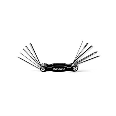 D'Addario Guitar Multi-Tool All In One Tool, USA and Metric, PW-GMBT-01