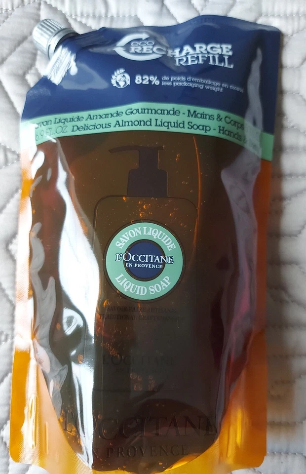 L'OCCITANE Loccitane Delicious Almond Hands & Body Liquid Soap Eco Refill 500ml~New