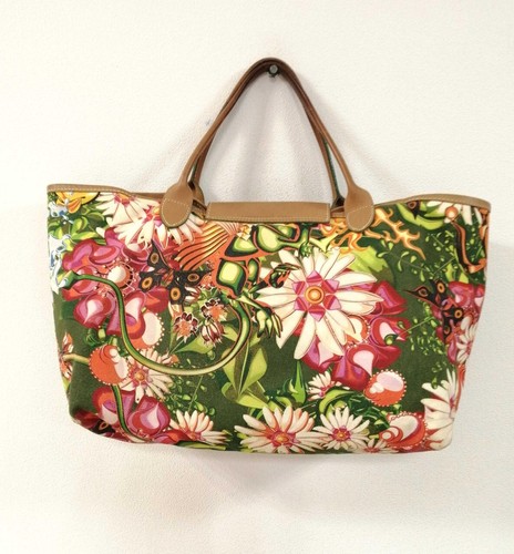 Auténtico Bolso de Mano Longchamp x ME COMPANY Estampado Botánico Edición Limitada Usado - Imagen 2 de 21
