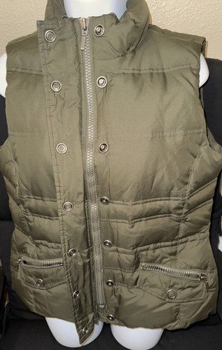 Eddie Bauer Vest Women's Small Green Premium Goose Down 700 Puffer Outdoors - Picture 5 of 24