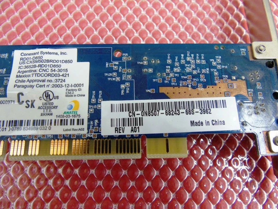 Dell Inspiron 110 Desktop PC 56K PC PCI FAX Modem - DP/N: 08507 N8507 - Image 3 of 4