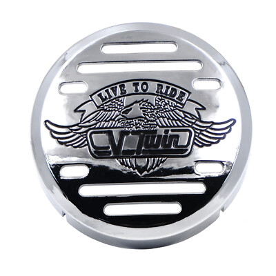 Chrome V-Twin Horn Cover- For Yamaha V-Star 650 Vstar Classic Custom (Fits: Yama