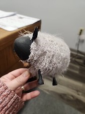 Primitive Easter Sheep Lamb Soft Adorable 4.5" Tall 6.5" Long Hand Crafted