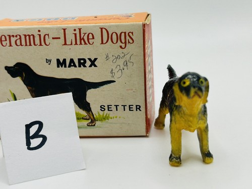 Juguete Coleccionable Serie Cerámica Marx Como Perros Caja Original Años 60 Gordon Setter - Imagen 12 de 14