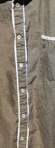 XL English Laundry pearl snap Brown shirt with Blue trim. - EUC - Picture 3 of 7