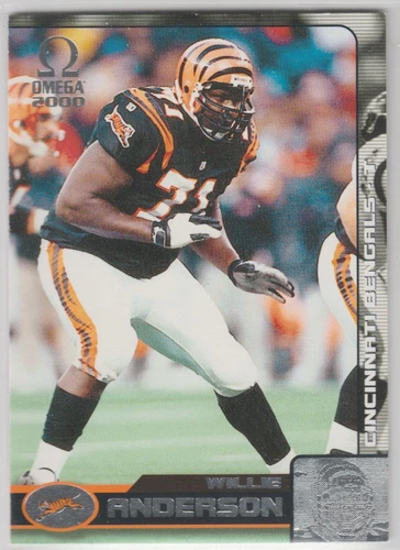 2000 Omega #30 Willie Anderson Cincinnati Bengals Auburn