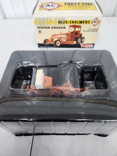 Original 1/50 First Gear Allis Chalmers Motor Grader In Box Tractor Farm - Picture 7 of 13