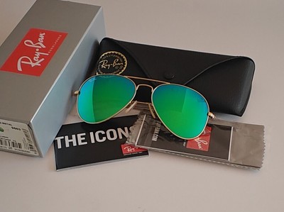 RAY BAN RB3025 112 19 Matt Gold Green Lens Aviator 58 mm  display picture 3