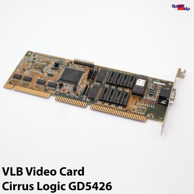 CIRRUS LOGIC CL-GD5426 VLB SLOT VIDEO CARD GRAFIKKARTE VGA EUNVGA-542V DOC:12500