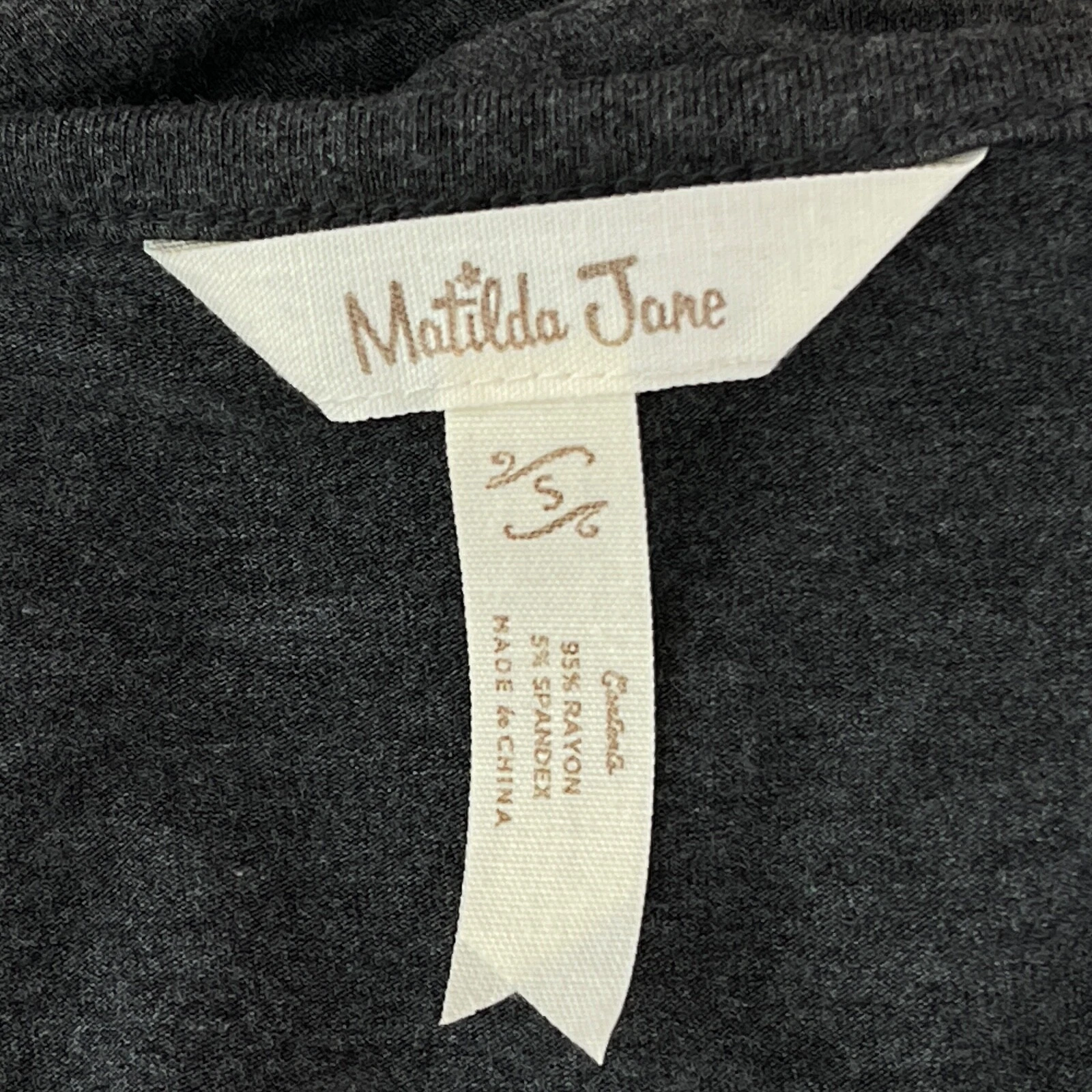 VETEMENTS Matilda Jane taglia Abito comodo donna piccolo grigio manica a campana oversize in maglia a cambio