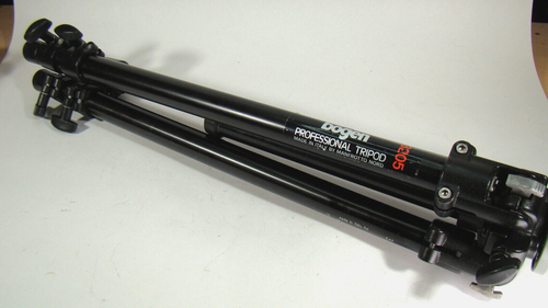 Bogen Manfrotto 3205 Black Tripod 54" Tall-Legs only-no head