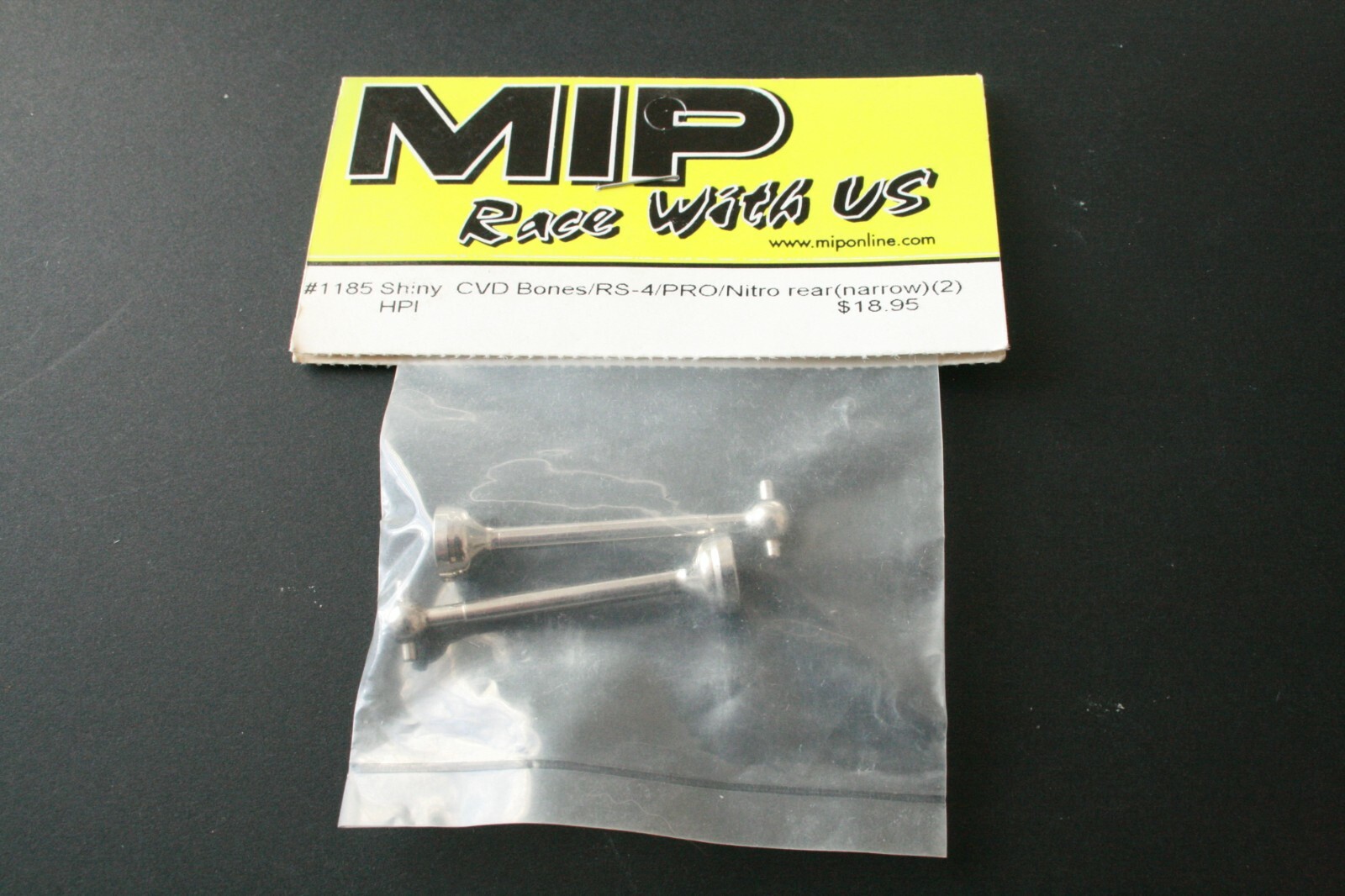 MIP Shiny CVD Driveshaft Bones For HPI RS-4/Pro/Nitro Rear (Narrow) - #1185
