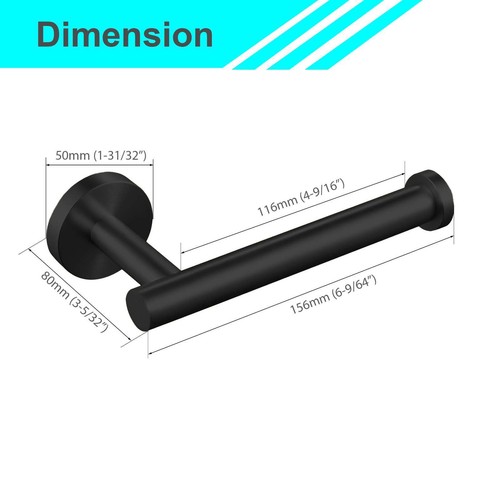 Modern Toilet Paper Holder 304 Stainless Steel Wall Mounted Bathroom Storage - Picture 19 of 24
