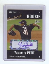 YUSMEIRO PETIT San Francisco Giants 2004 Certified *BLACK* AUTOGRAPH RC