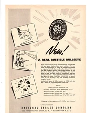 1948 Print Ad National Target Company A Real Bustible Bullseye Shatters Impact