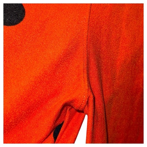 Lularoe Kids S/M Halloween Leggings, Orange w/ Black Polka Dots - Picture 9 of 9