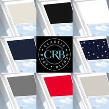 BLACKOUT THERMAL SKYLIGHT ROLLER BLINDS FOR DAKEA  ROOF WINDOWS WHITE FRAME