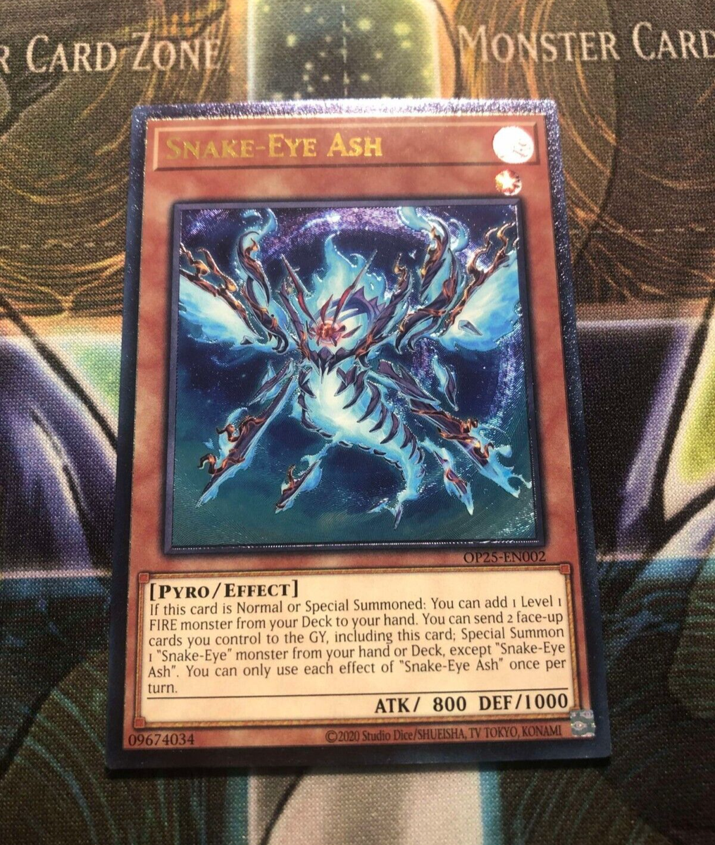 SNAKE-EYE ASH *** MINT/NM ULTIMATE RARE OTS PACK OP25-EN002 YUGIOH!
