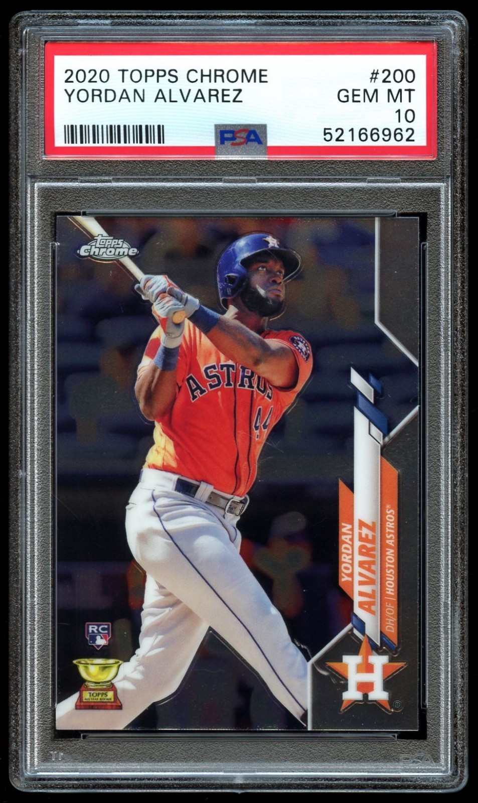 2020 Topps Chrome #200 Yordan Alvarez PSA 10 GEM MINT Rookie