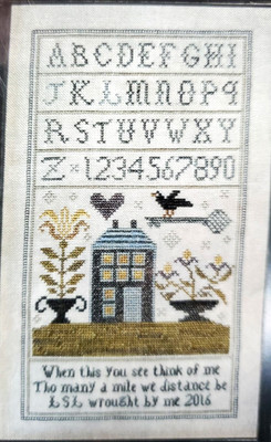 Chessie & Me THINK OF ME  Sampler Chart NIP