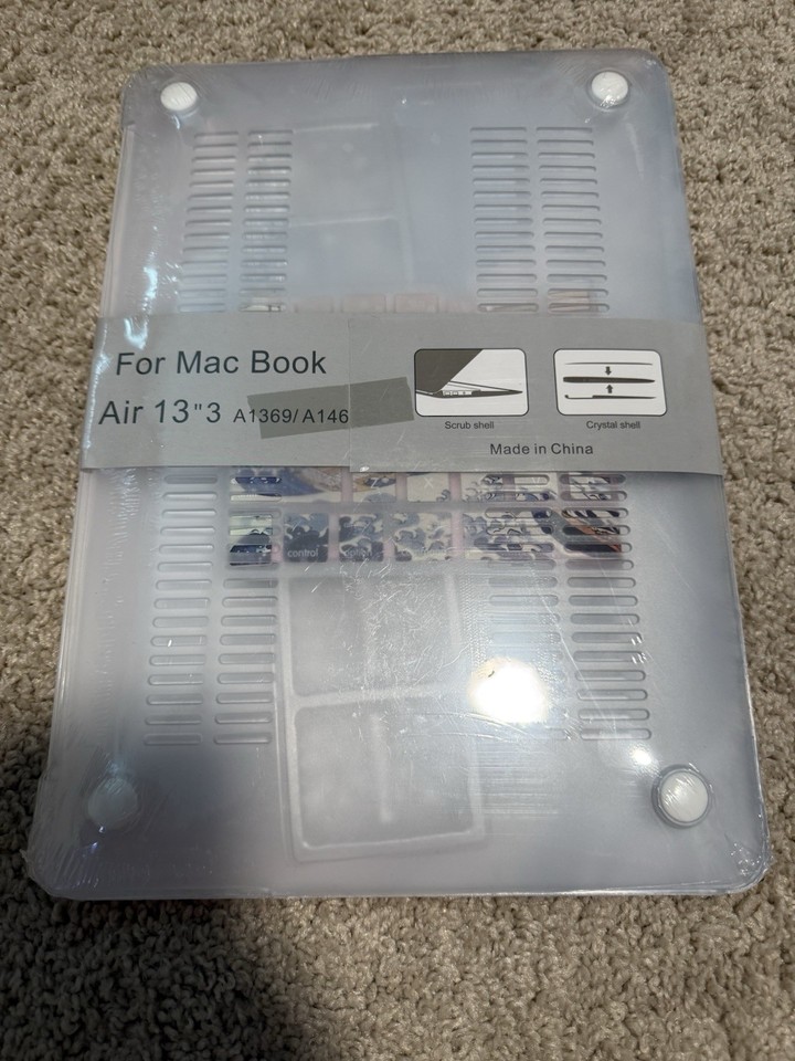 Shell Book Mac Mac Book Air 13 Inch Hard Shell Cover W/ Keyboard Cover (New In ...