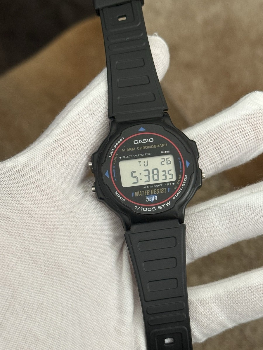 Rare Vintage Casio W-78 Men's Digital Alarm Chronograph Sports