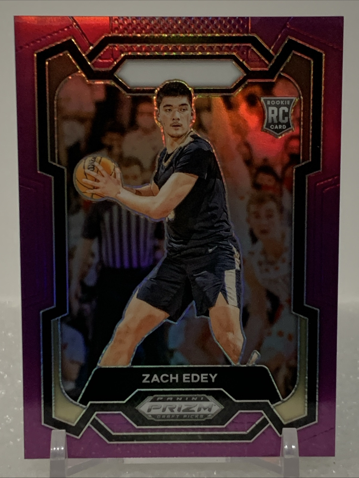 2024 Panini Prizm Draft Picks - PURPLE #1 Zach Edey RC 47/75
