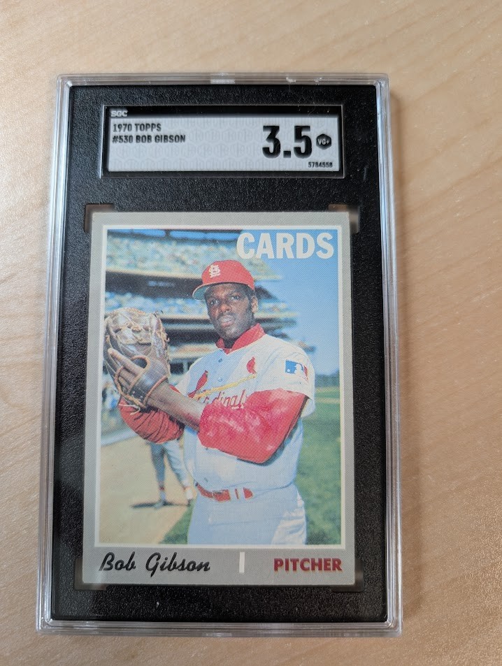 1970 Topps Bob Gibson #530 Cardinals SGC 3.5